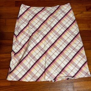 Vintage early 2000s plaid midi skirt